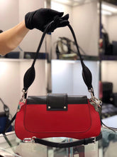 Load image into Gallery viewer, Prada Sidonie Shoulder Bag In Red/Black Leather
