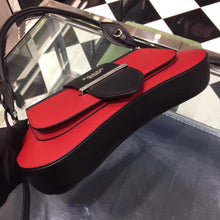 Load image into Gallery viewer, Prada Sidonie Shoulder Bag In Red/Black Leather
