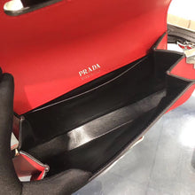 Load image into Gallery viewer, Prada Sidonie Shoulder Bag In Red/Black Leather
