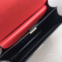 Load image into Gallery viewer, Prada Large Cahier Bag In Red/Black Leather
