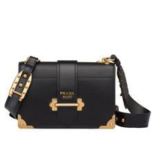 Load image into Gallery viewer, Prada Large Cahier Bag In Black Leather
