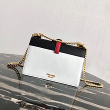 Load image into Gallery viewer, Prada Belle Shoulder Bag In Black/White Calf Leather
