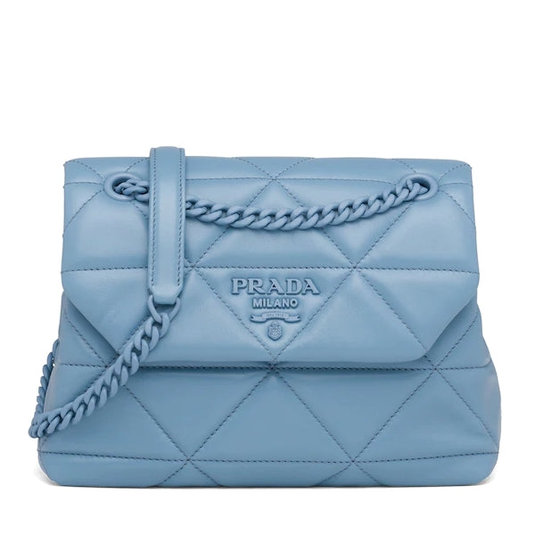 prada blue leather small bag