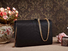 Load image into Gallery viewer, Yves Saint Laurent Small Monogramme Satchel Black Grain Textured Matelasse Leather
