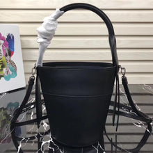Load image into Gallery viewer, Prada Black Ouverture Leather Bucket Bag
