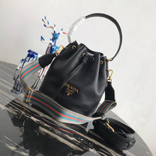 Load image into Gallery viewer, Prada Bucket Bag In Black Grained Calfskin
