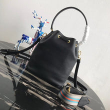Load image into Gallery viewer, Prada Bucket Bag In Black Grained Calfskin
