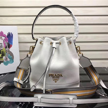 Load image into Gallery viewer, Prada Bucket Bag In White Grained Calfskin
