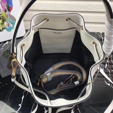 Load image into Gallery viewer, Prada Bucket Bag In White Grained Calfskin

