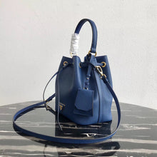 Load image into Gallery viewer, Prada Bucket Bag In Blue Saffiano Leather
