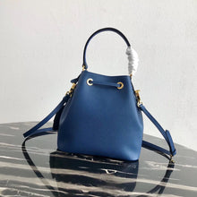 Load image into Gallery viewer, Prada Bucket Bag In Blue Saffiano Leather
