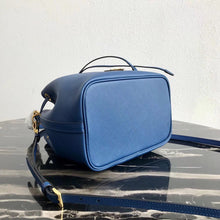 Load image into Gallery viewer, Prada Bucket Bag In Blue Saffiano Leather
