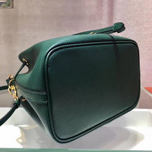 Load image into Gallery viewer, Prada Bucket Bag In Green Saffiano Leather
