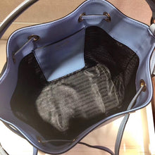 Load image into Gallery viewer, Prada Bucket Bag In Light Blue Saffiano Leather
