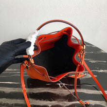 Load image into Gallery viewer, Prada Bucket Bag In Orange Saffiano Leather
