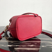 Load image into Gallery viewer, Prada Bucket Bag In Red Saffiano Leather
