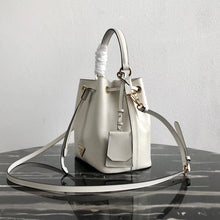 Load image into Gallery viewer, Prada Bucket Bag In White Saffiano Leather

