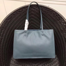 Load image into Gallery viewer, Prada Etiquette Tote Bag In Blue Calf Leather
