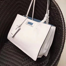 Load image into Gallery viewer, Prada Etiquette Tote Bag In White Calf Leather
