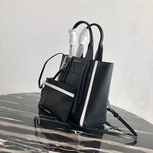 Load image into Gallery viewer, Prada Ouverture Small Tote Bag In Black Calfskin
