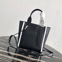Load image into Gallery viewer, Prada Ouverture Small Tote Bag In Black Calfskin
