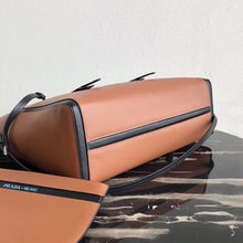 Load image into Gallery viewer, Prada Ouverture Large Tote Bag In Camel Calfskin
