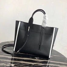 Load image into Gallery viewer, Prada Ouverture Large Tote Bag In Black Calfskin
