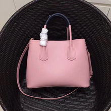 Load image into Gallery viewer, Prada Bicolor Double Medium Pink Saffiano Bag

