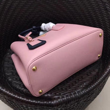 Load image into Gallery viewer, Prada Bicolor Double Medium Pink Saffiano Bag
