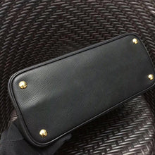 Load image into Gallery viewer, Prada Black Saffiano Double Medium Bag
