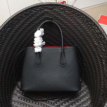 Load image into Gallery viewer, Prada Black Saffiano Double Small Bag

