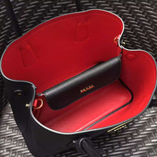 Load image into Gallery viewer, Prada Black Saffiano Double Small Bag
