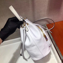 Load image into Gallery viewer, Prada Bucket Bag In White Calfskin 1BH038

