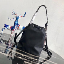 Load image into Gallery viewer, Prada Bucket Shoulder Bag In Black Nylon 1BH038
