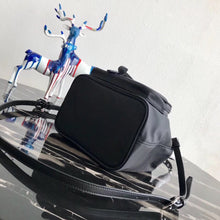 Load image into Gallery viewer, Prada Bucket Shoulder Bag In Black Nylon 1BH038
