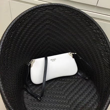Load image into Gallery viewer, Prada White Sidonie Leather Shoulder Bag
