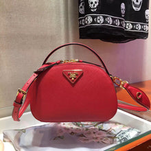 Load image into Gallery viewer, Prada Odette Red Saffiano Leather Bag
