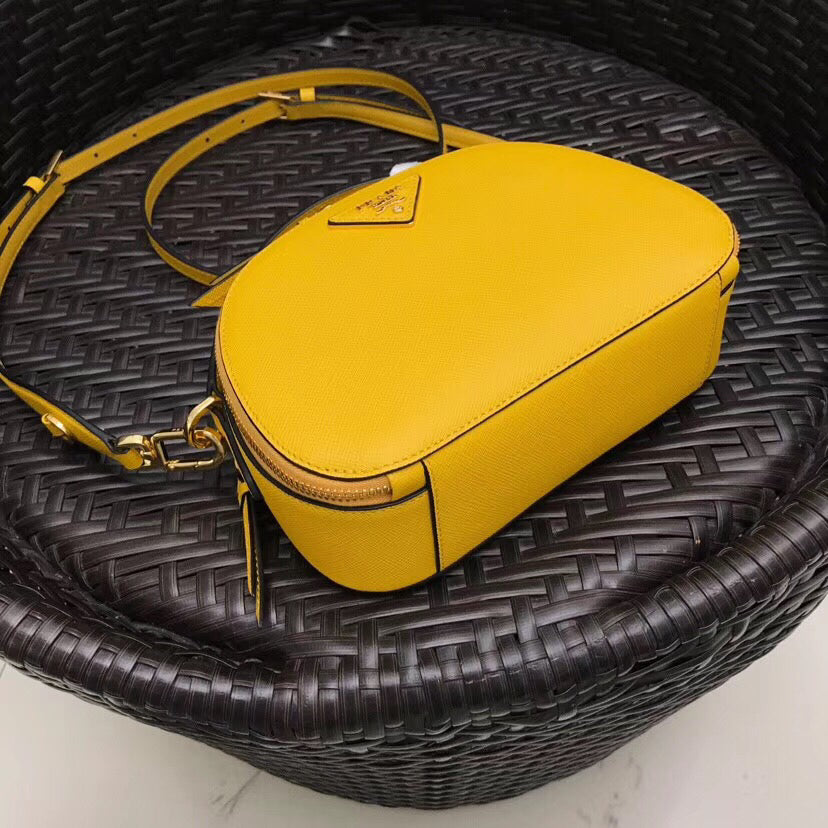 Prada Yellow Saffiano Odette Bag Prada