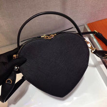 Load image into Gallery viewer, Prada Odette Heart Bag In Black Saffiano Leather
