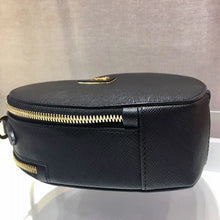 Load image into Gallery viewer, Prada Odette Heart Bag In Black Saffiano Leather
