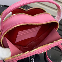 Load image into Gallery viewer, Prada Odette Heart Bag In Pink Saffiano Leather
