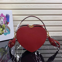 Load image into Gallery viewer, Prada Odette Heart Bag In Red Saffiano Leather
