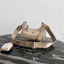 Load image into Gallery viewer, Prada Re-Edition 2005 Shoulder Bag In Beige Nylon
