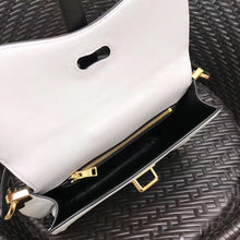 Load image into Gallery viewer, Prada Belle Bag In White/Black Calf Leather
