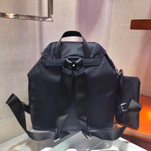 Load image into Gallery viewer, Prada Navy Blue Nylon Backpack With Clutch
