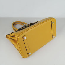 Load image into Gallery viewer, Hermes Birkin 30cm Togo Leather Handbags Yellow Silver

