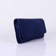 Load image into Gallery viewer, Yves Saint Laurent Lady Lambskin Leather Purse Sapphire Blue 39321
