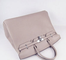 Load image into Gallery viewer, Hermes Birkin 35cm Togo Leather Handbags 6099 Grey Silver
