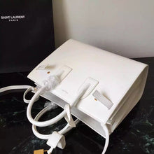 Load image into Gallery viewer, Yves Saint Laurent Small Sac De Jour Bag In White Leather
