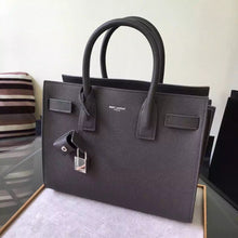 Load image into Gallery viewer, Yves Saint Laurent Baby Sac De Jour Bag In Black Grained Leather
